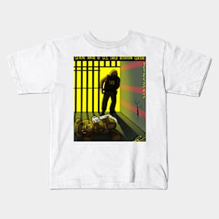 Kids Cages Bear Kids T-Shirt